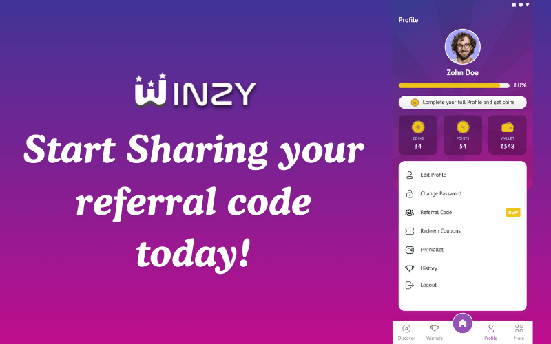 winzy referral code featured